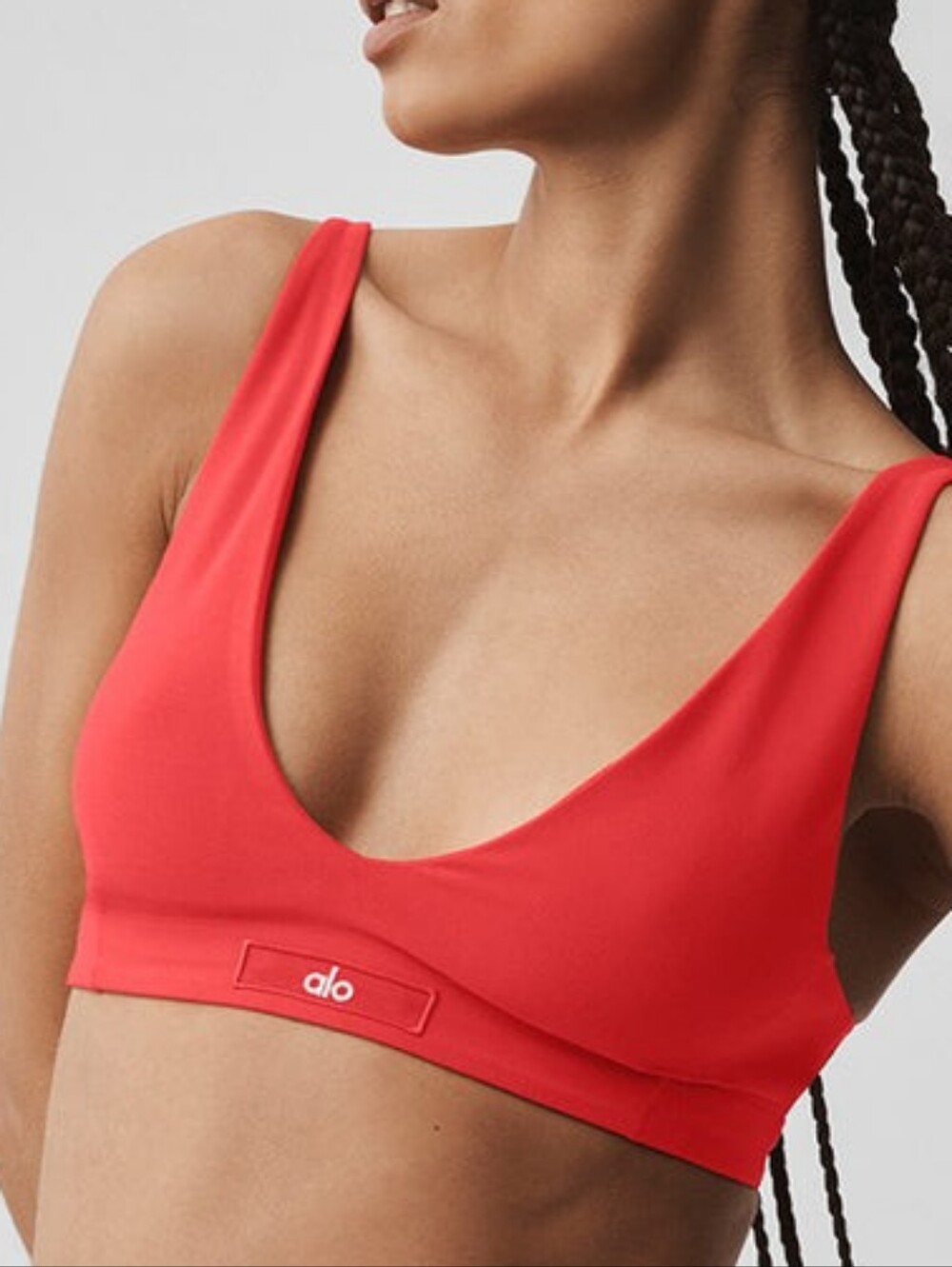 Alo Bright Red Alo soft Sincere bra Size XXS  and XS  New With Tags - Picture 3 of 4